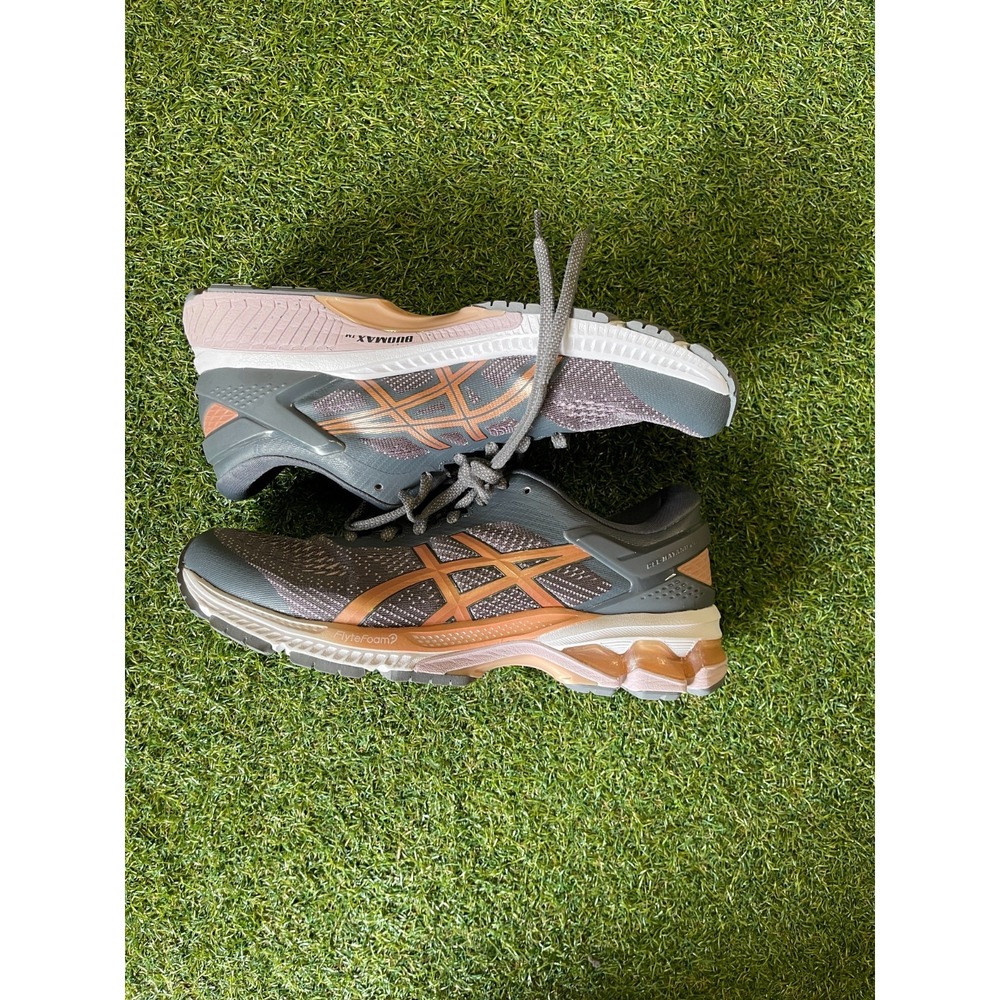 Asics Gel-Kayano 26 1012A457 Womens US 10.5 Running Shoes Gray Athletic‎ Sneaker